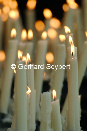 Kerzen an der Kerzenkapelle