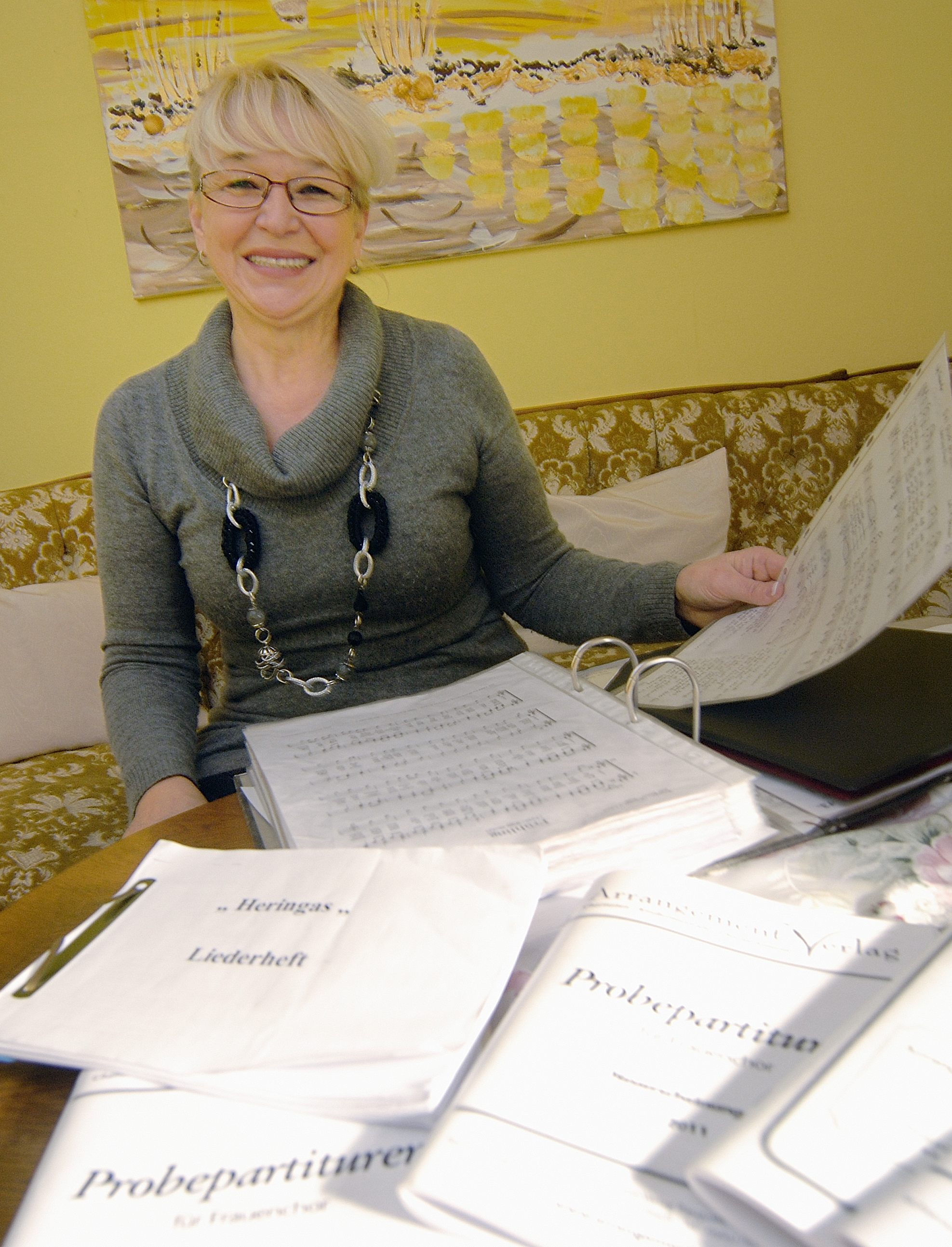 Neue Vorsitzende der Heringa in Herongen, Margarete Soboll