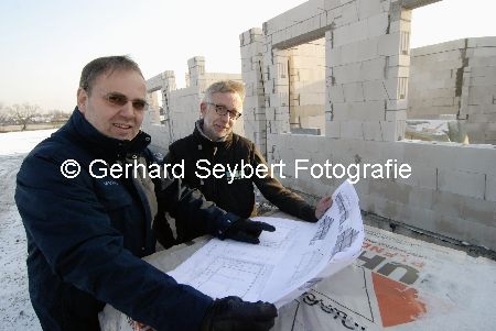 Hubertushaus Neubau, Gesprch mit Theo Keysers und Toni Kamps