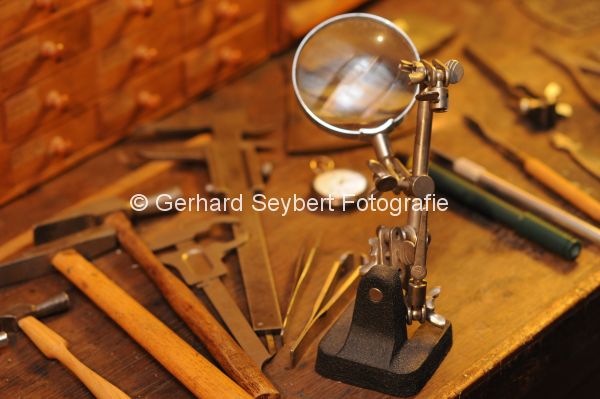 Straelen, US, Schtze aus dem Stadtarchiv, alte Uhrmacherwerkstatt